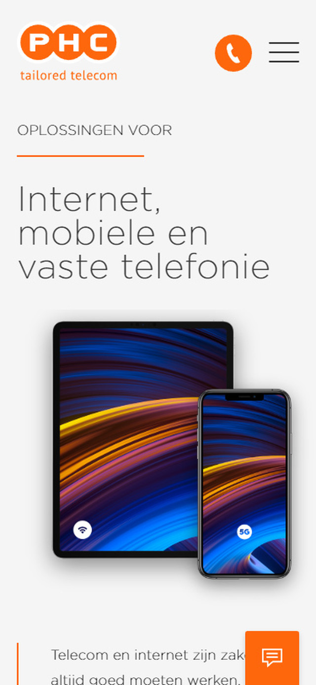 Oplossing Internet mobiel en vaste telefonie mobile