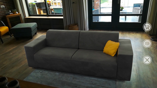 Augmented Reality AR Sofa demo