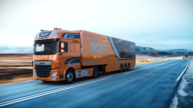 CGI DAF XF Realistische render