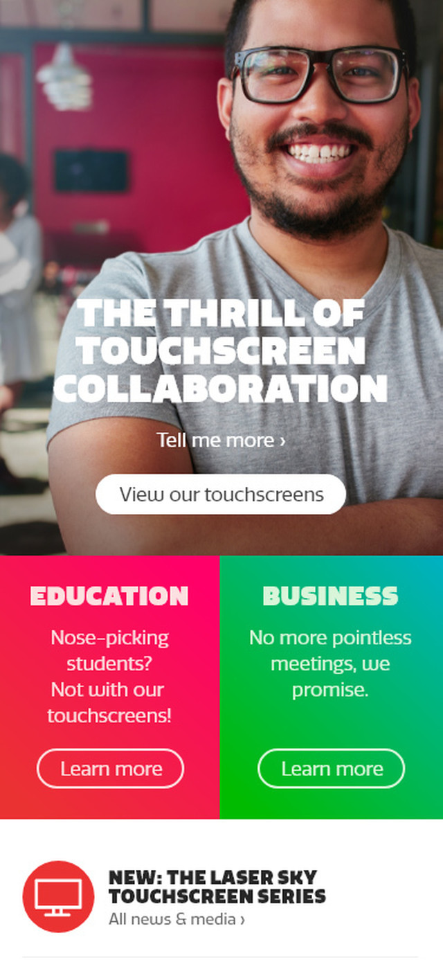 Ctouch Craft Responsive website Mobile view Homepage