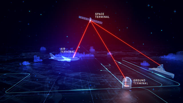TNO Worldwide High Speed Laser Satellite Communication Map Opening